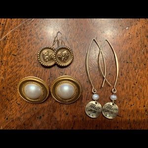 Earring Set- Costume Jewelry, not real gold